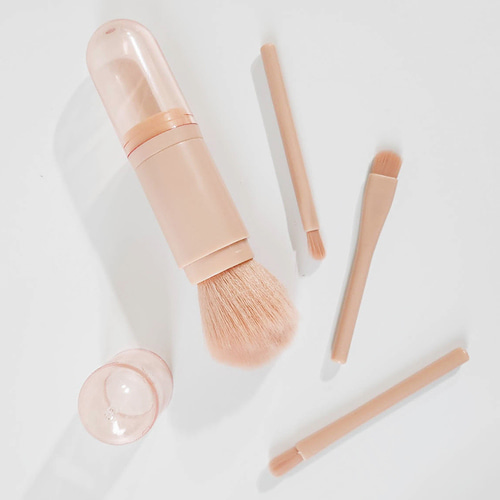 메이크업 브러쉬 세트 4종 쉐딩 아이섀도우 아이라이너 아이브로우 여행용 휴대용